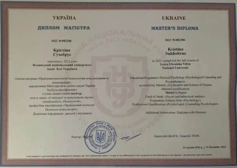Сертифікат 2