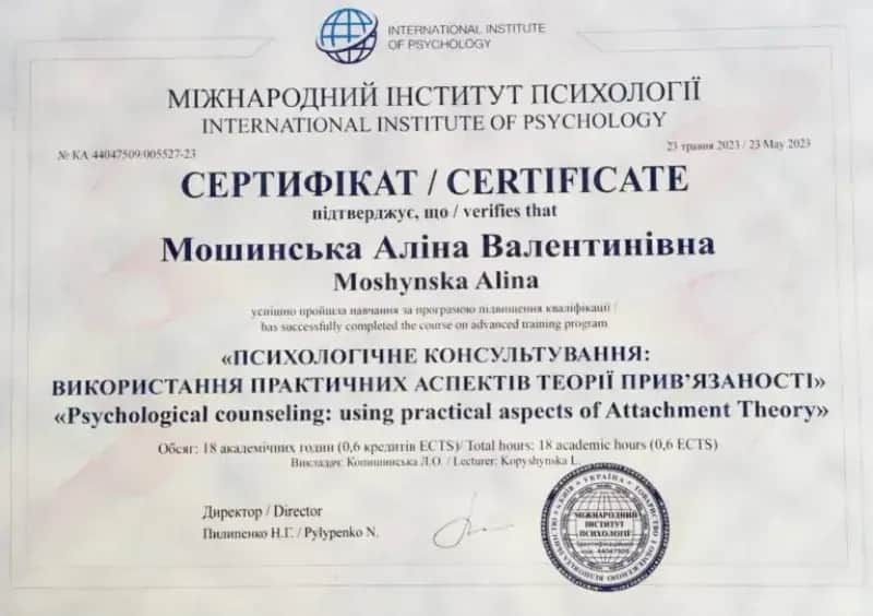 Сертифікат 2